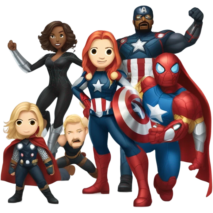 Marvel characters emoji