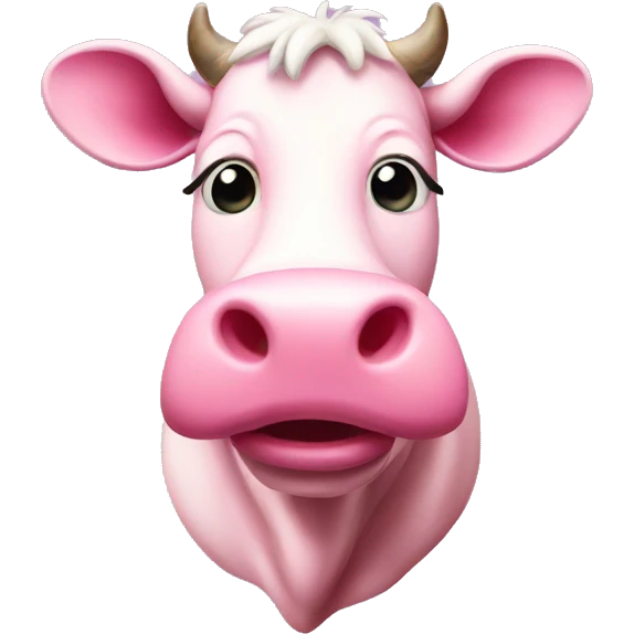 Pink cow  emoji