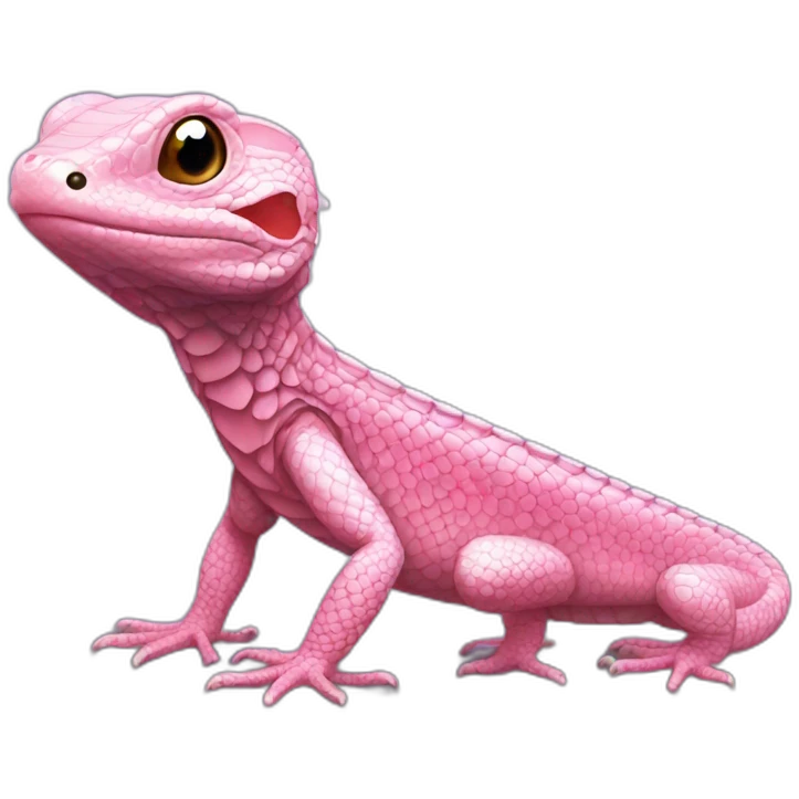 tegu lizard pink emoji
