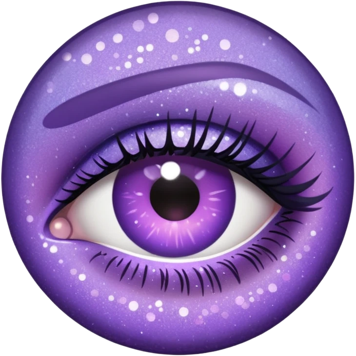 lilac gradient glitter cosmetics emoji
