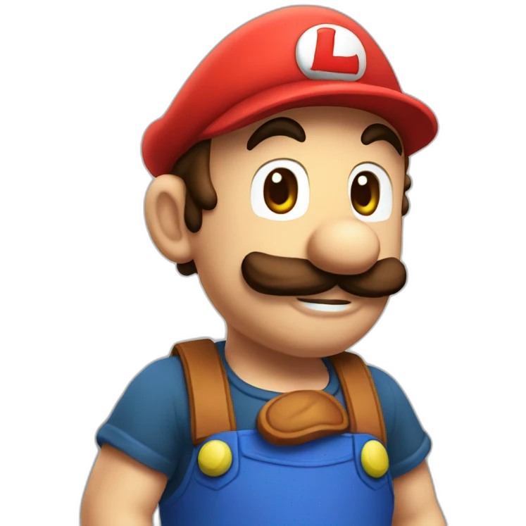 Red luigi emoji