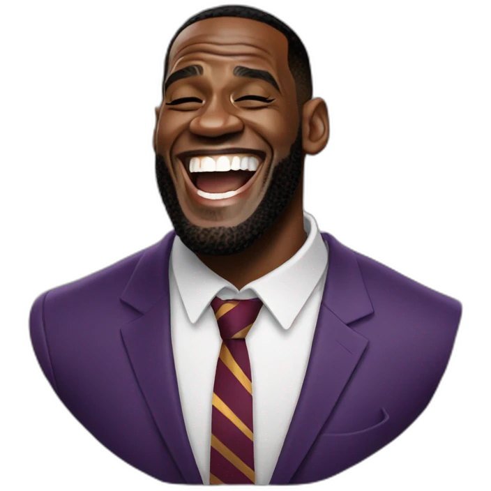 lebron james laughing emoji
