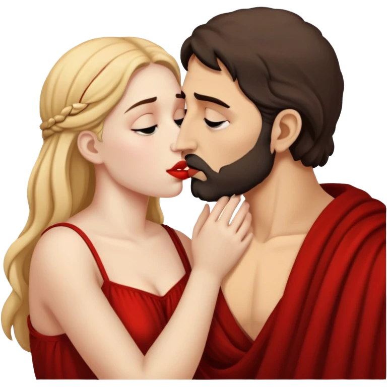 Jocasta and Oedipus kiss emoji