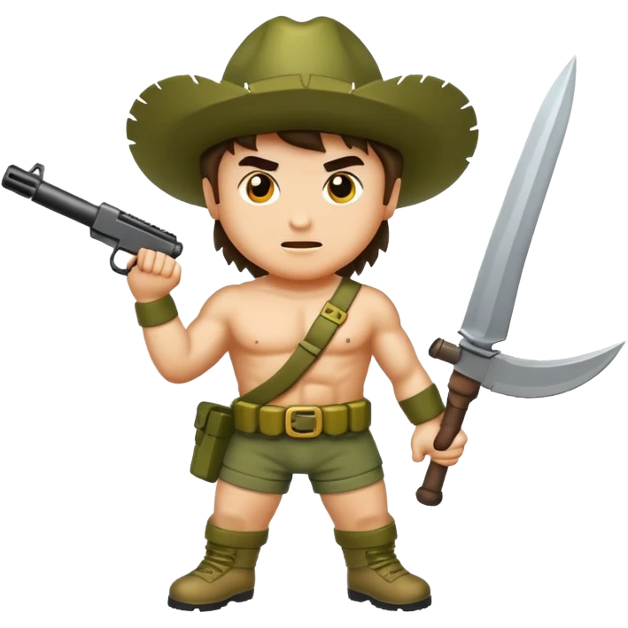 mango pixelar rambo styile emoji