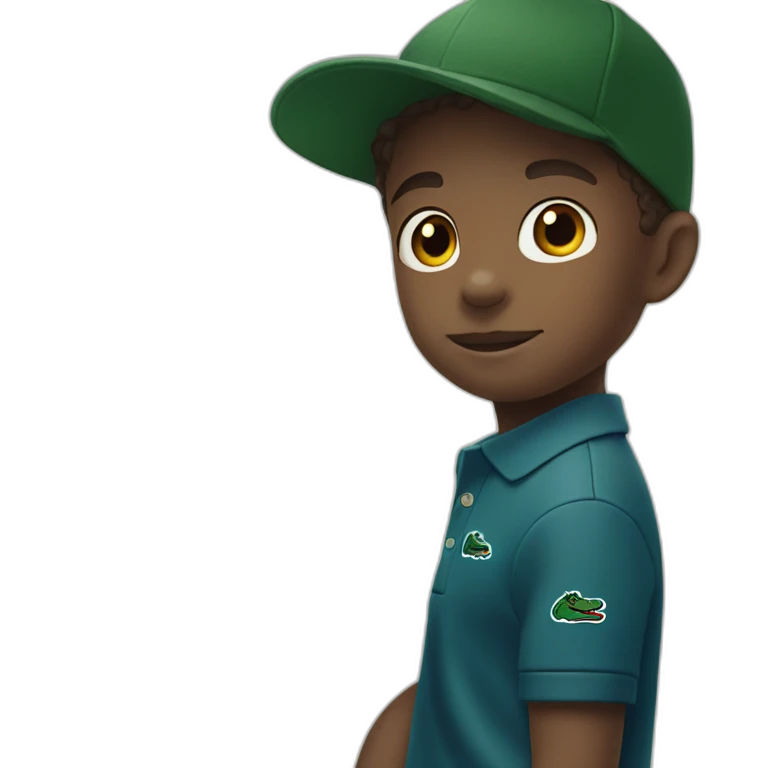 Kid with lacoste polo emoji