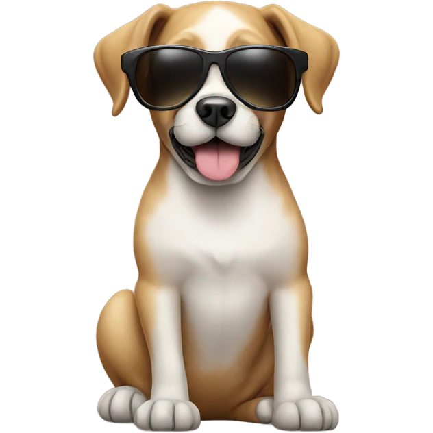 Dog with sunglasses  emoji