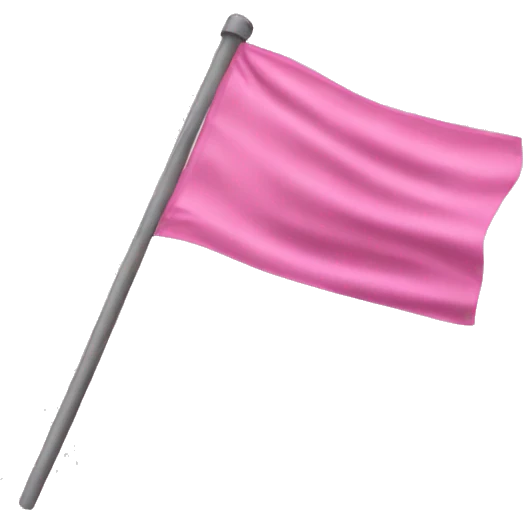 Pink flag emogy emoji