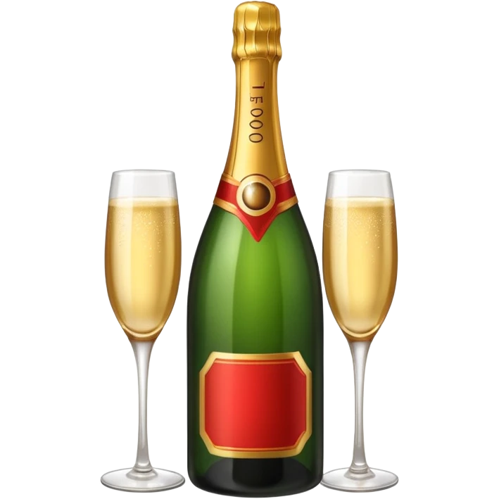 botle champgne RED emoji