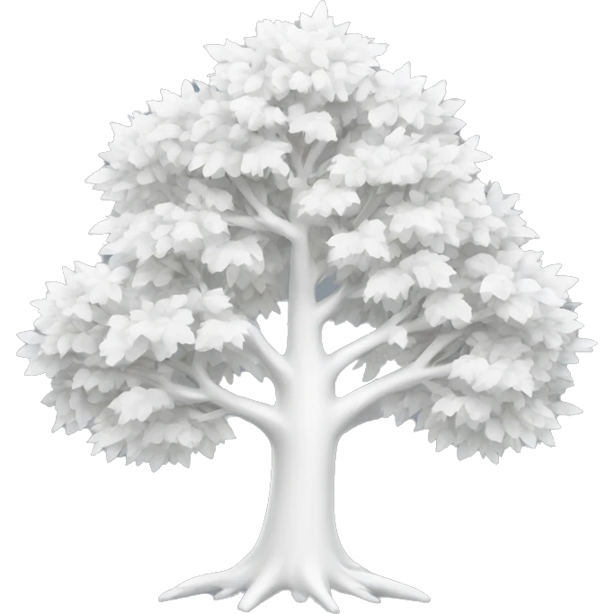white tree emoji