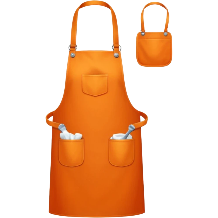 orange apron emoji