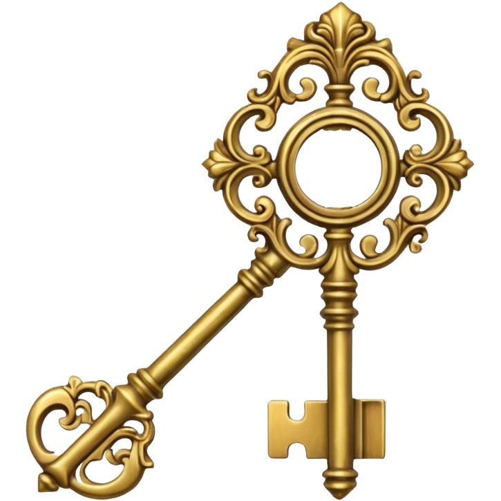 vintage rococo high detail key emoji