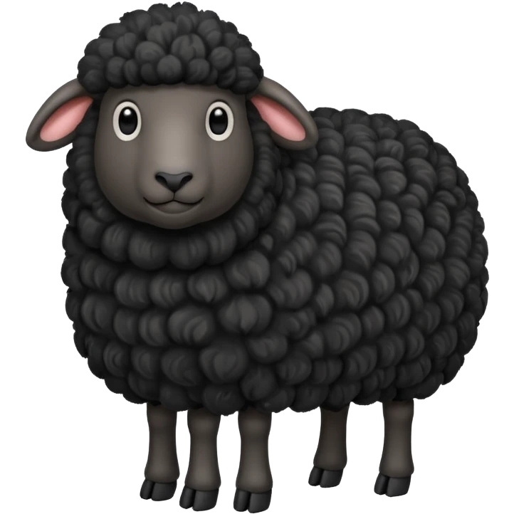 Black sheep emoji