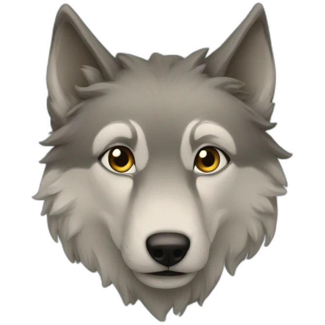 Loup hurle emoji