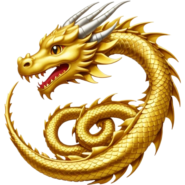 make the dragon circling this japanese symbol 滅 emoji