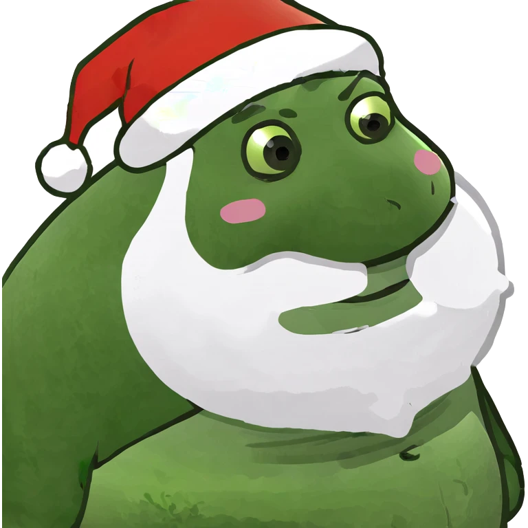 Fat black Santa  emoji