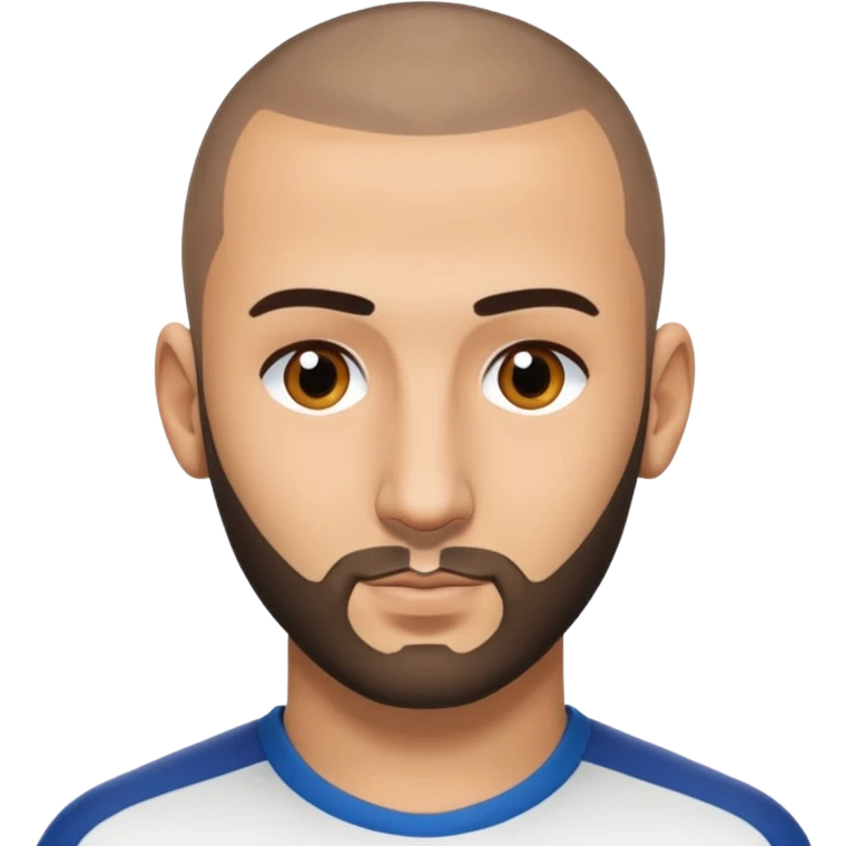 Karim Benzema with Buzzcut emoji