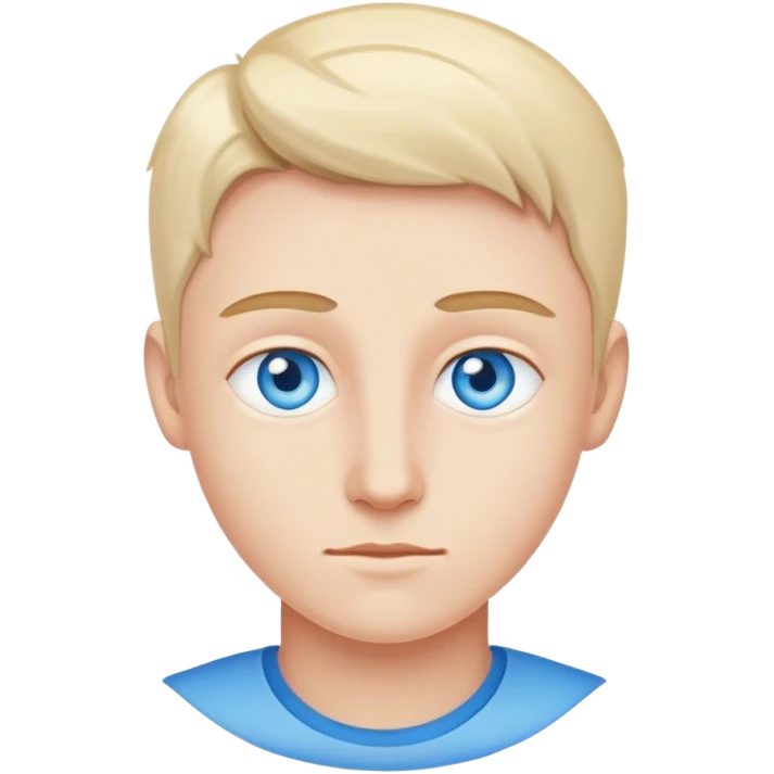 Me with blue eyes. emoji