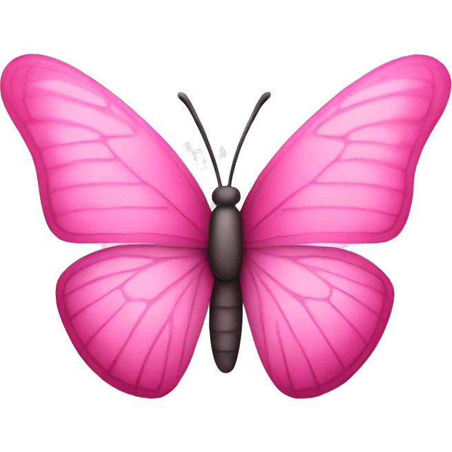 a pink butterfly emoji