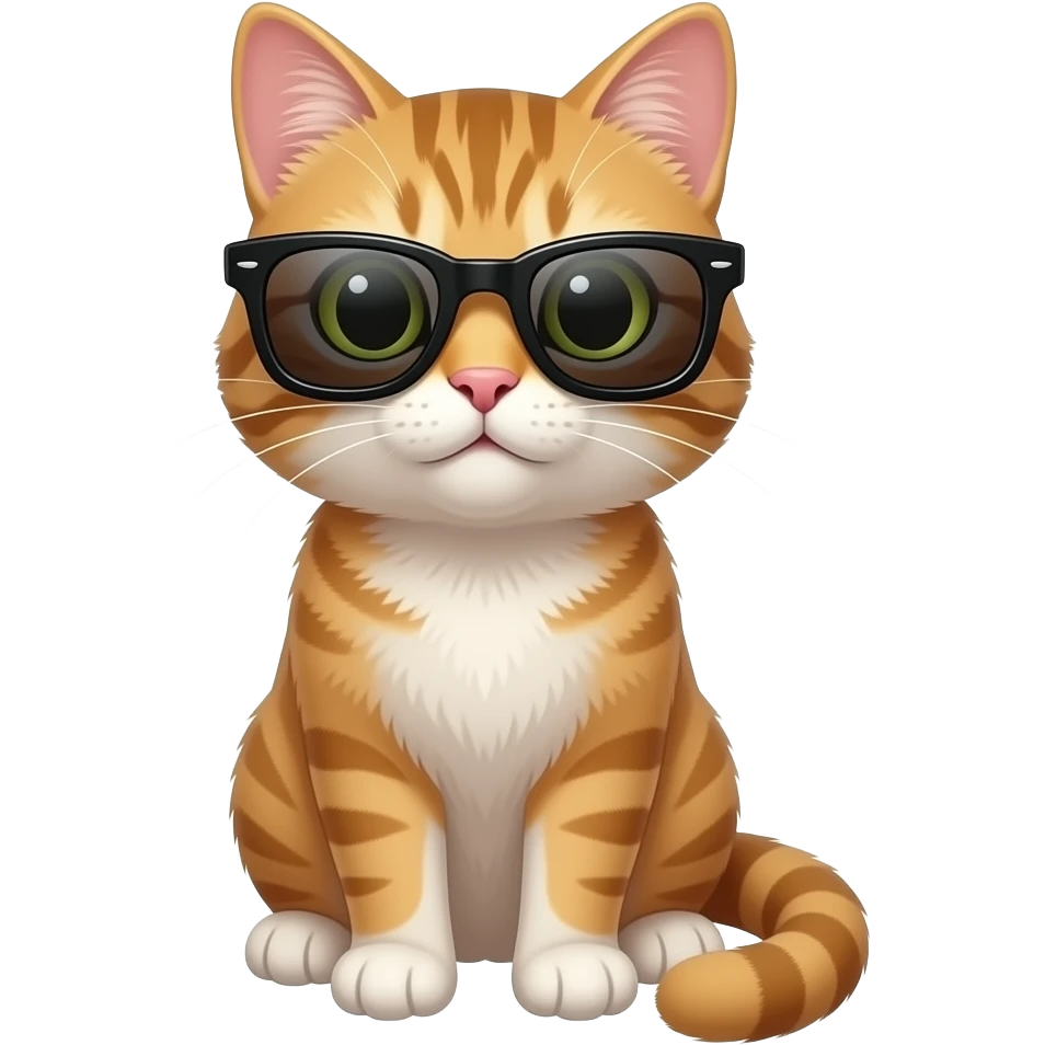 Cat wearing sunglasses emoji