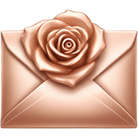Rose gold envalope  emoji