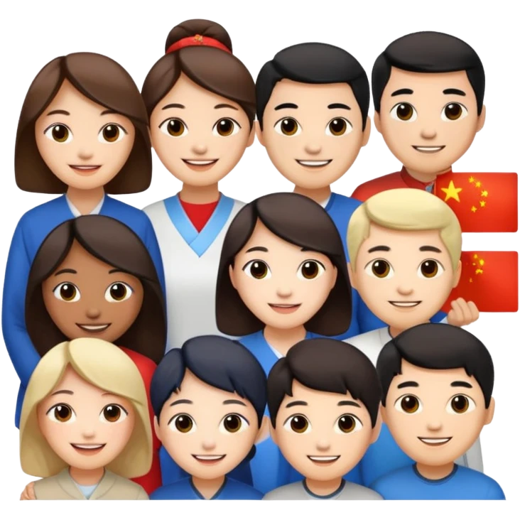 china korea us emoji