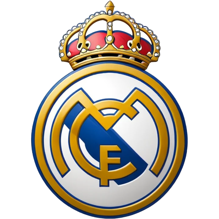 Real Madrid logo sketch drawing just lines  emoji