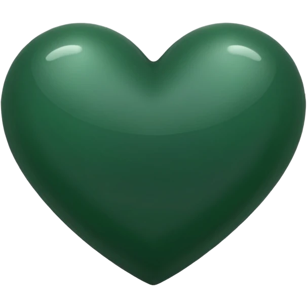dark green heart emoji