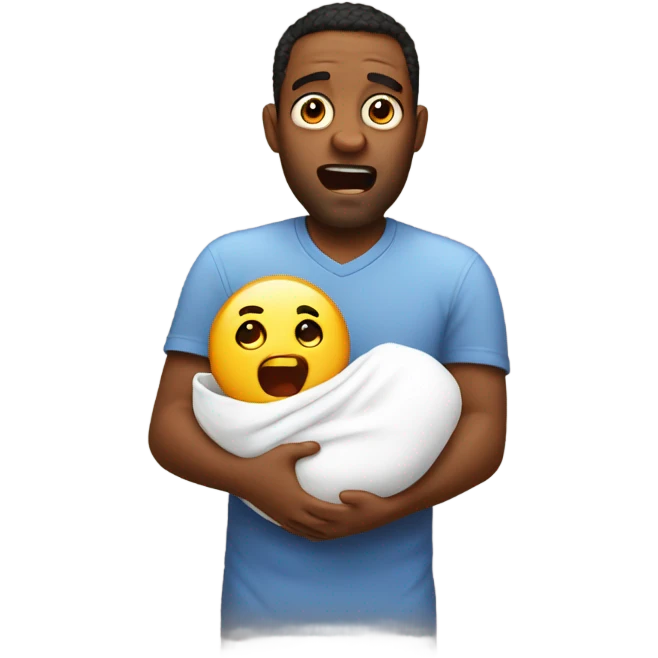 Dad during child birth freaking out emoji