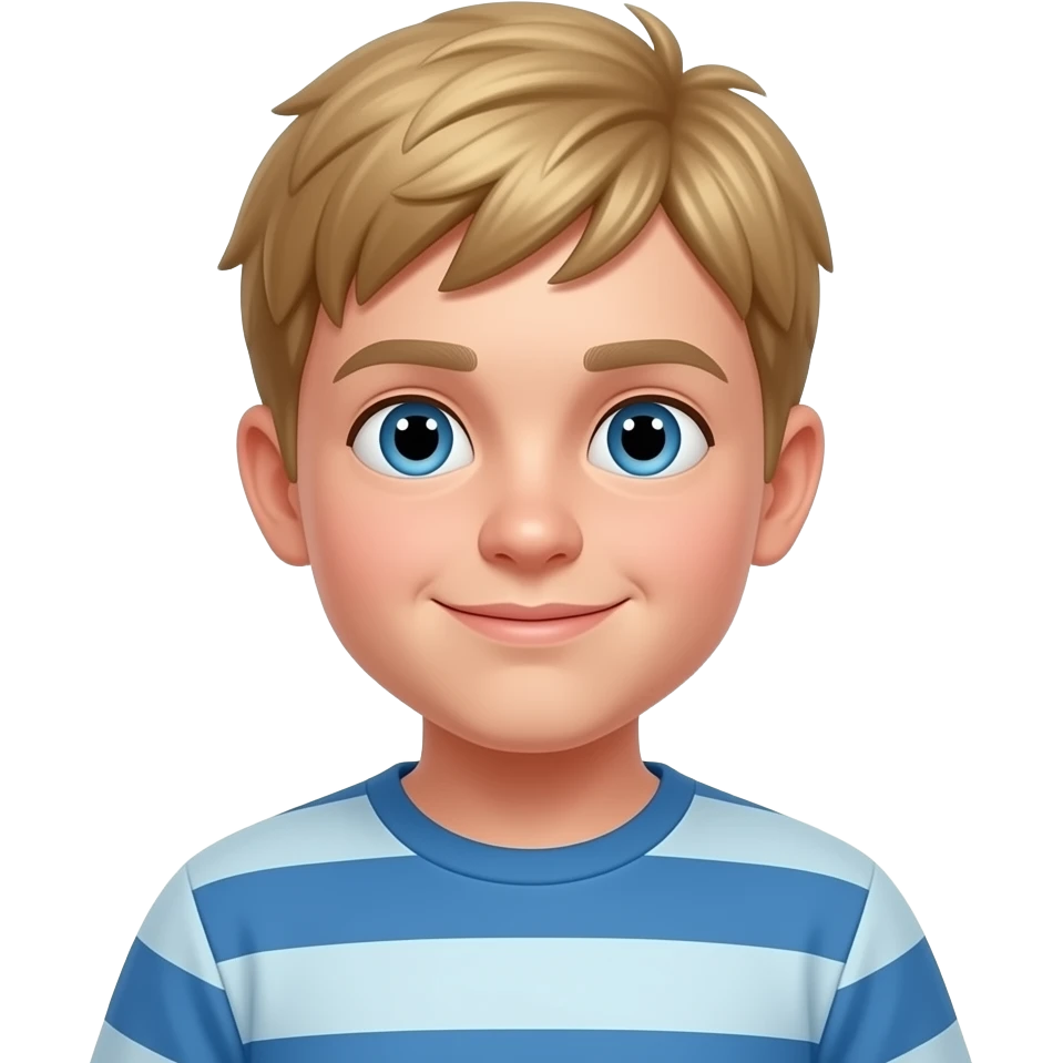 slightly chubby blonde thirteen year old boy a bit fatter emoji