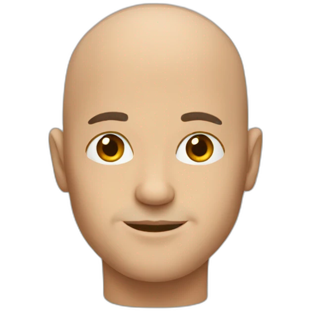 Bald man emoji