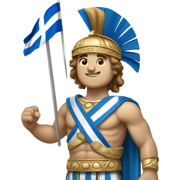 Alexander the great hellas Greek flag emoji
