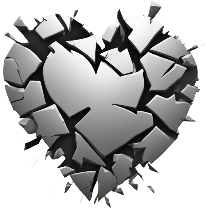 Shattered heart emoji