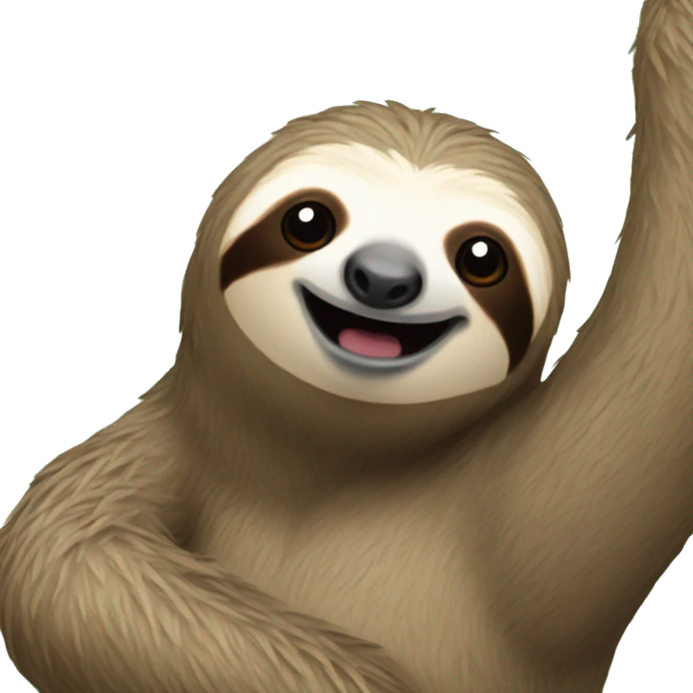 Sloth vibing emoji