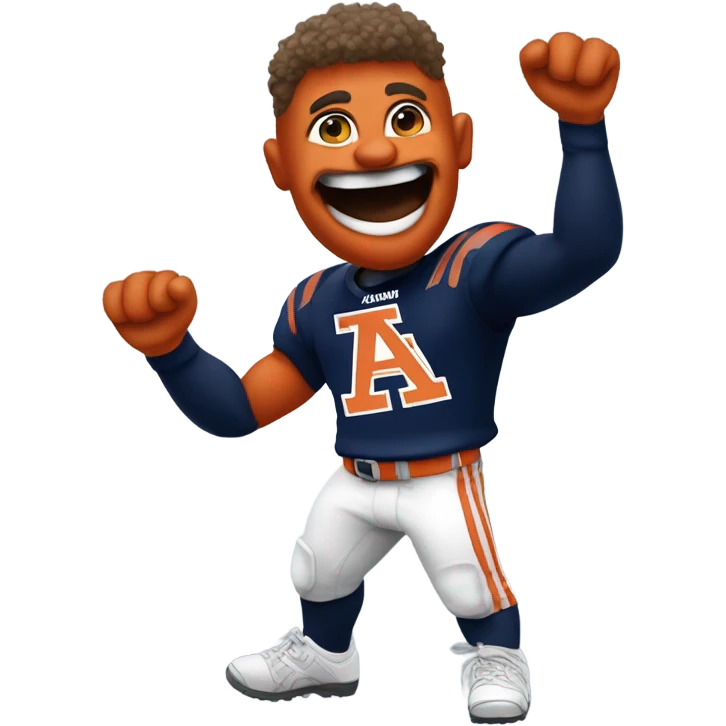 Auburn University super sports fan emoji