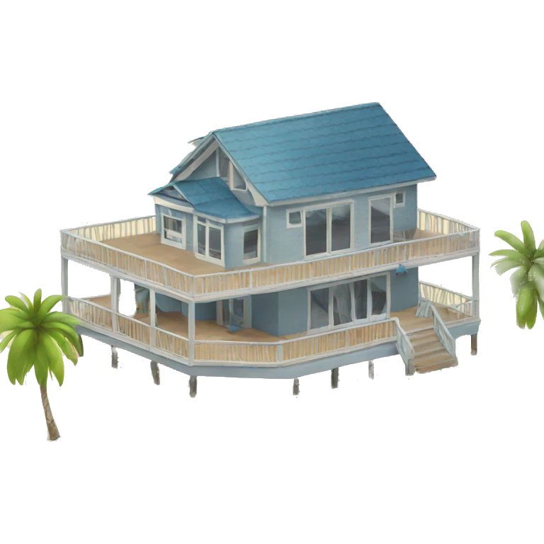 beach house emoji