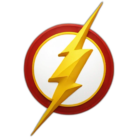 the flash logo emoji