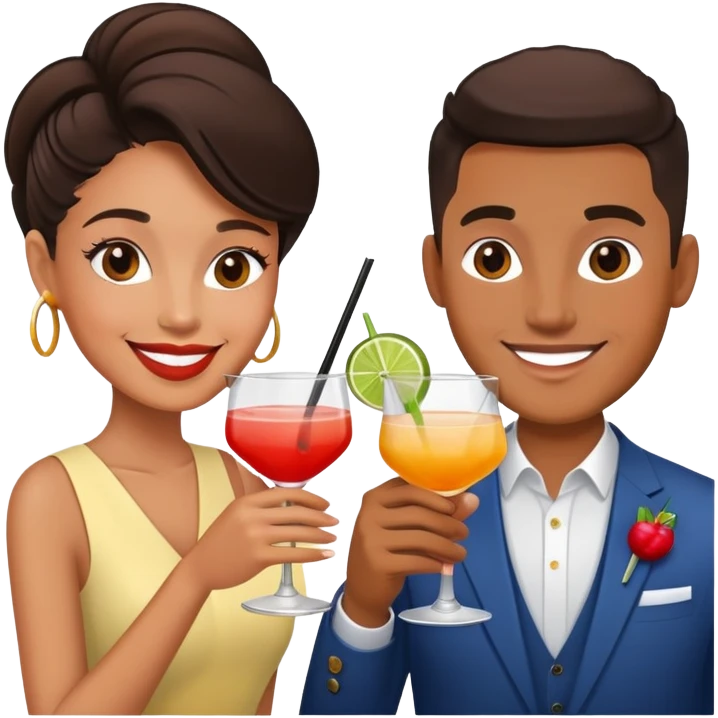 couple drinking cocktail emoji