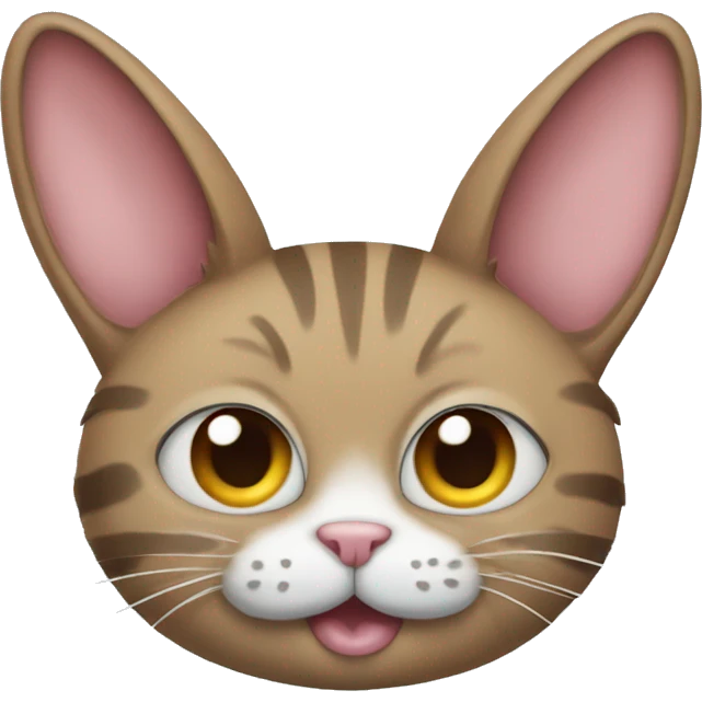 Cat with bunny ears  emoji