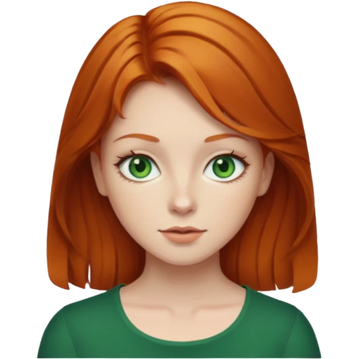 Lady ginger emoji