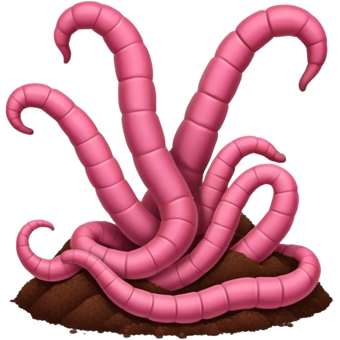 soil worms emoji