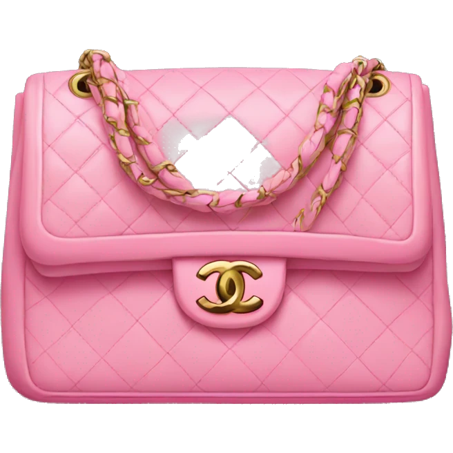 Pink Chanel bag emoji