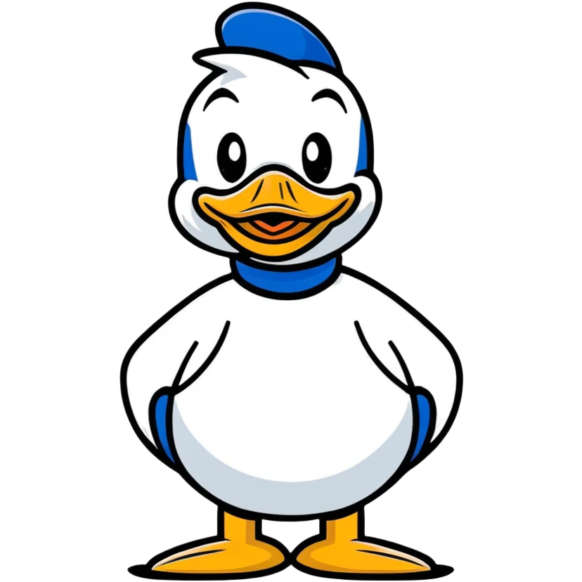 Donald Duck Disney style emoji