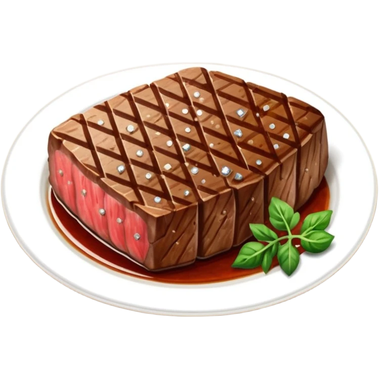 алмазный стейк, no background emoji