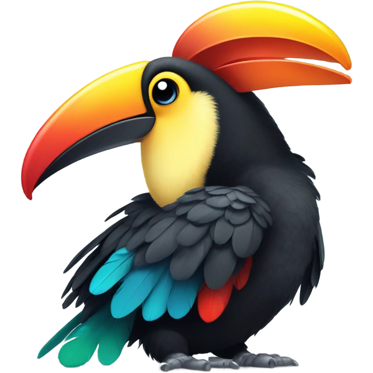 Cute pretty happy baby tucano  emoji