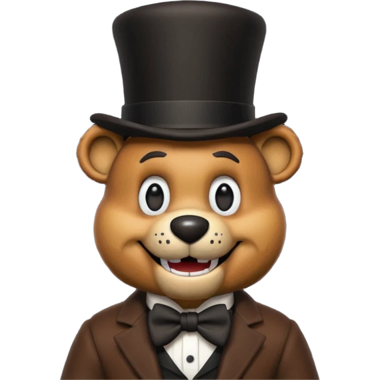 Freddy Fazbear from FNAF emoji