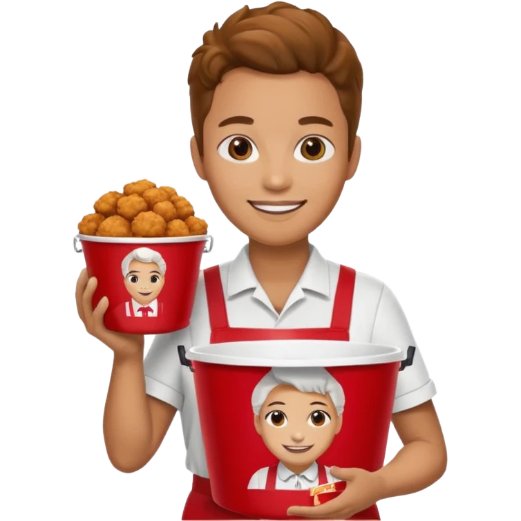A KFC with 🥹 this for the face emoji