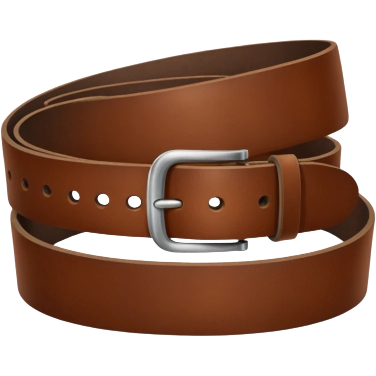 Belt for pant, brown colour ,one round only and look classic emoji