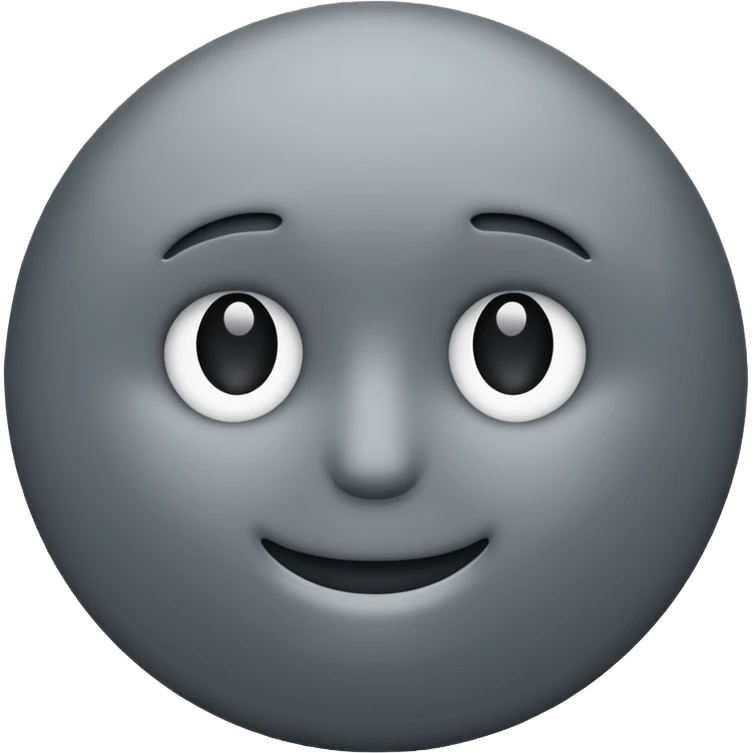 gray circle emoji without any face or dots or anything, just gray circle emoji