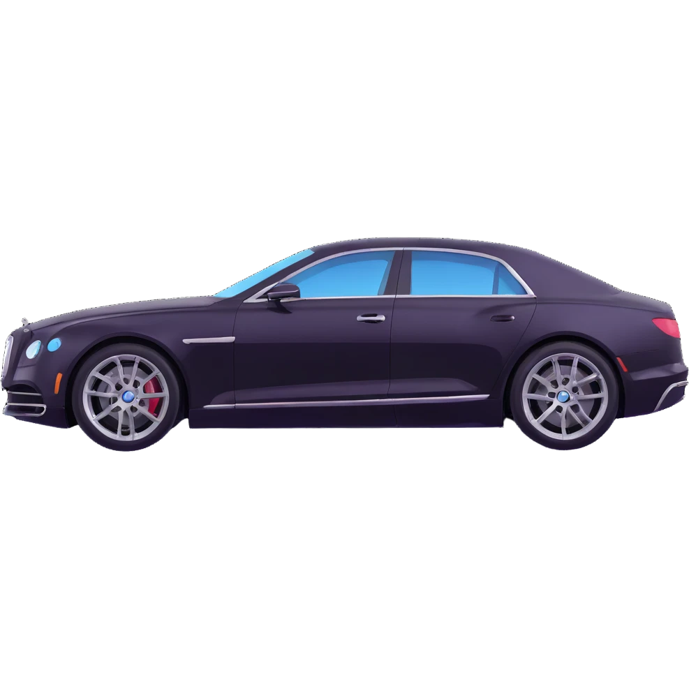 luxury car with a transparent film covering it, elegant and minimal, premium look emoji
