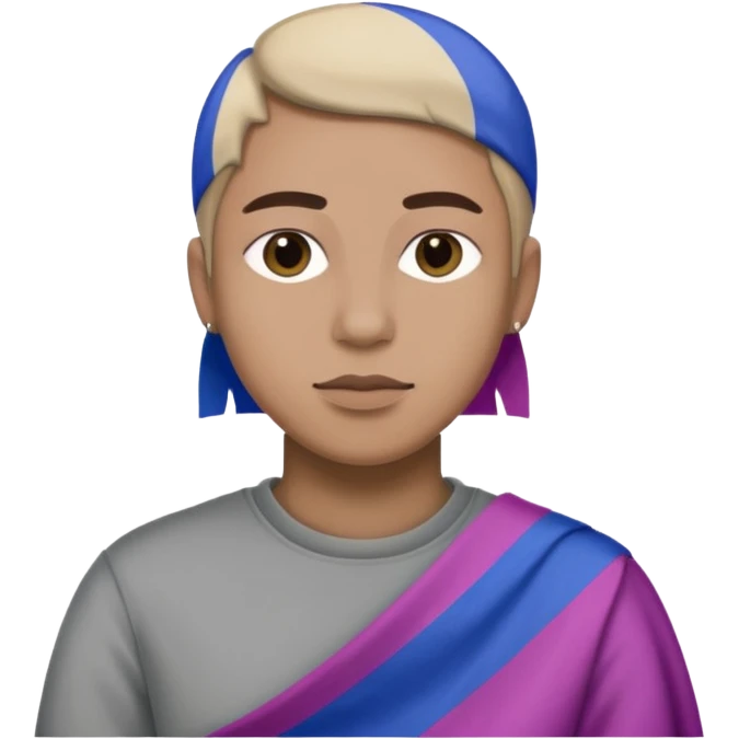 Bandera bisexual emoji